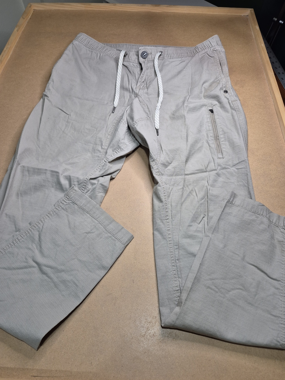 Vuori Light Gray/Tan Drawstring Chinos